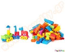 Μαλακά τουβλάκια κατασκευών  Πλαστικά Παιχνίδια Κατασκευών με Τουβλάκια Μαλακά