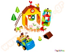 Κατασκευές bristle φάρμα σετ 67 τεμαχίων  Πλαστικά Παιχνίδια Κατασκευών με Σφηνοτουβλάκια