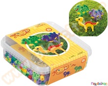 Χάντρες 10mm 600 τμχ. κ 1 βάση δημιουργίας  Πλαστικά Παιχνίδια Κατασκευών με Χάντρες Maxi HAMA