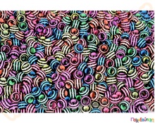 Χάντρες ριγέ  Διακοσμητικές Χάντρες - Κουμπιά