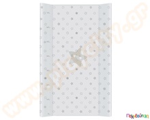 Σκληρή αλλαξιέρα γκρι αστέρια  Βρεφικές Αλλαξιέρες-Φροντίδα Μωρού