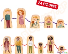 Οικογένειες του κόσμου (συνδυασμός)  Εκπαιδευτικά Παιχνίδια Λεπτής Κινητικότητας