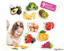 Baby Puzzles - Υγιεινά φαγητά  Πλαστικά Εκπαιδευτικά Παζλς