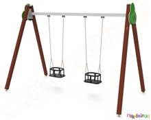 Κούνια 2 Θέσεων με καθίσματα ασφαλείας  Επαγγελματικές Κούνιες - Αμμοδόχοι