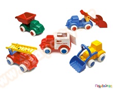 Οχήματα εργασίας Maxi Trucks 14 cm  Άθραυστα Παιδικά Οχήματα