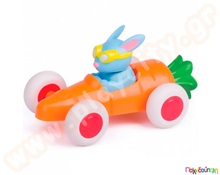 Όχημα καρότο με λαγουδάκι 14 cm  Άθραυστα Παιδικά Οχήματα