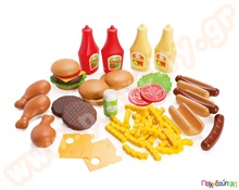 Σετ μπάρμπεκιου με 56 τεμάχια  Πλαστικά Παιδικά Τρόφιμα - Φρούτα - Λαχανικά