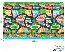 Χαλί Παιχνιδιού Πόλη  Δάπεδα Ασφαλείας Παιδικού Δωματίου