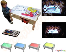 Μαγικό φωτιζόμενο τραπέζι  Ξύλινα Παιδικά Τραπεζάκια