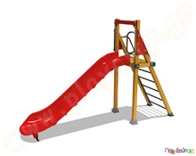 Τσουλήθρα  Ξύλινα Κέντρα Παιδικής Χαράς