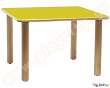 Ξύλινο Παιδικό Τραπέζι τετράγωνο πράσινο χρώμα  Ξύλινα Παιδικά Τραπεζάκια