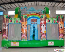 Φουσκωτό Παιχνίδι Πάρκο των Ζώων (με 1 blower)  Φουσκωτά Τσουλήθρες