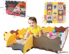 Ελαστικές πλάκες Ζωάκια με ανυψωμένη οριοθέτηση  Δάπεδα Ασφαλείας Παιδικού Δωματίου