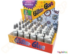 Χρυσόσκονη με κόλλα ασημί  Κόλλες - Συγκολλητικά