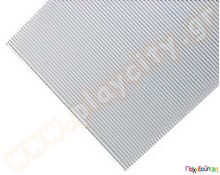 Χαρτόνι ontule ασημί μεταλλιζέ 50x70 εκ.  Χαρτόνια Κυματιστά