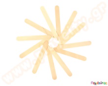 Γλωσσοπίεστρα φυσικό χρώμα σετ 80τμχ  Διακοσμητικά Ξύλινα