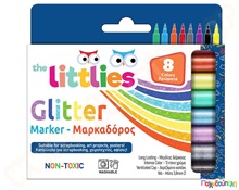 Μαρκαδόροι glitter The Littlies 8 τμχ.  Μαρκαδόροι