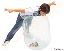 Μπάλα φυσικοθεραπείας διάφανη φυστίκι με μπαλάκια μήκος 90χΦ55 εκ.  Εξοπλισμός Εργοθεραπείας - Φυσιοθεραπείας