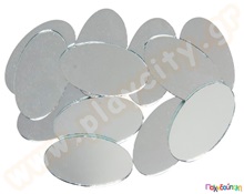 Μικρά καθρεφτάκια οβάλ 10 τμχ 3.5 Χ 2 εκ  Αύθραστα Καθρεφτάκια - Καθρέφτες