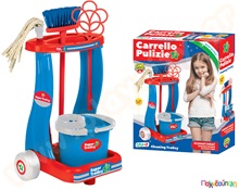 Τρόλευ Καθαριότητας με 6 αξεσουάρ  Εξοπλισμός Παιδικού Σπιτιού