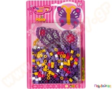 Σετ κατασκευής πεταλούδα με χάντρες 250τμχ  10mm  Πλαστικά Παιχνίδια Κατασκευών με Χάντρες Maxi HAMA