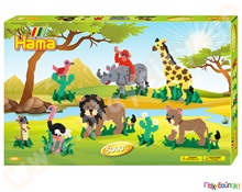 Γιγάντιο σετ κατασκευών Σαφάρι 5000 χάντρες 5mm  Πλαστικά Παιχνίδια Κατασκευών με Χάντρες Midi HAMA