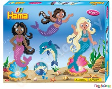 Σετ κατασκευών Γοργόνες 4000 χάντρες 5mm  Πλαστικά Παιχνίδια Κατασκευών με Χάντρες Midi HAMA