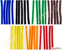 Σύρμα πίπας σε 8 χρώματα 50 τμχ  Διακοσμητικό Σύρμα Πίπας
