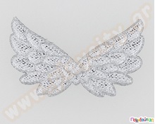 Ασημένια φτερά Αγγέλου  Διάφορα Διακοσμητικά Υλικά