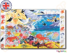 Ξύλινο παζλ θαλάσσια ζωή  Ξύλινα Εκπαιδευτικά Παζλς