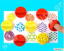 Σετ δακτυλοσφραγίδες από καουτσούκ  Στάμπες και Σφραγίδες Χειροτεχνίας