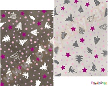 Χαρτόνι X-mas δενδράκια 50 χ 70 εκ, 300 gr  Χαρτόνια Τυπωμένα