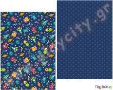 Χαρτόνι matt-line τερατάκια 50x70 εκ, 250 gr  Χαρτόνια Τυπωμένα