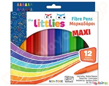 Μαρκαδόροι χοντροί 12 τμχ.  Μαρκαδόροι