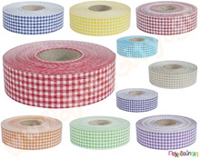 Ξυλοκορδέλα καρό 3 εκ. 100 μ.  Διακοσμητικές Κορδέλες