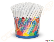 Μαρκαδόροι 96 λεπτοί σε πλαστικό βάζο GIOTTO TURBO COLOR  Μαρκαδόροι