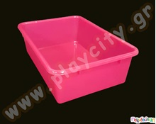 Μεγάλο πλαστικό κουτί χρωματιστό  Συστήματα Αποθήκευσης - Παιχνιδόκουτα