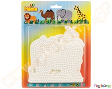 Σετ 4 μεγάλα κάδρα δημιουργίας ζωάκια για χάντρες 5mm HAMA  Πλαστικά Παιχνίδια Κατασκευών με Χάντρες Midi HAMA