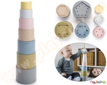 Κούπες στοίβαξης με σχήματα BIO  Βρεφικά Παιχνίδια