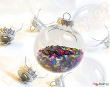 Χριστουγενιάτικες μπάλες για διακόσμηση  Κατασκευές Χειροτεχνίας