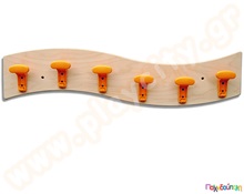 Κρεμάστρα 6 θέσεων και 6 γάντζων πορτοκαλί  L-M  Κρεμάστρες - Παπουτσοθήκες