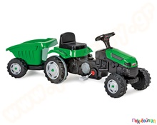 Τρακτέρ με καρότσα πράσινο  Πλαστικά Παιδικά Αυτοκίνητα