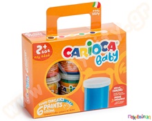 Σετ 6 δακτυλοχρώματα CARIOCA 80 ml  Δακτυλοχρώματα