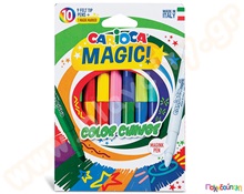 Μαρκαδόροι παιδικοί Magic Color Change CARIOCA 10 τεμαχίων  Μαρκαδόροι