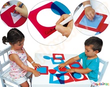 Σχήματα Μοντεσσόρι για φωτιζόμενα τραπέζια  Εκπαιδευτικά Παιχνίδια με Σχήματα - Μεγέθη - Χρώματα