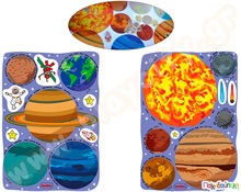 Γιγάντιοι πλανήτες  Εκπαιδευτικά Παιχνίδια με Σχήματα - Μεγέθη - Χρώματα