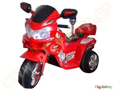 Μηχανοκίνητη μοτοσικλέτα 6v κόκκινη με δυο μοτέρ  Μηχανοκίνητα Παιδικά Οχήματα