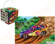 Παζλ χάρτινο "Αγώνας ράλι" 35χ50 εκ 20 τμχ  Χάρτινα Εκπαιδευτικά Παζλς