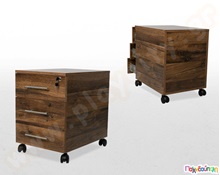 Τροχήλατη συρταριέρα με 3 συρτάρια  Έπιπλα Αίθουσας Αναμονής - Γραφείου