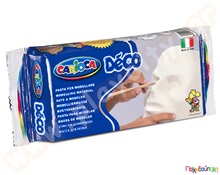 Πηλός γλυπτικής (500) γρ. Λευκός, Carioca  Πηλός Χειροτεχνίας